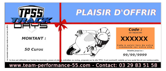 Chèque cadeau 50 €uros